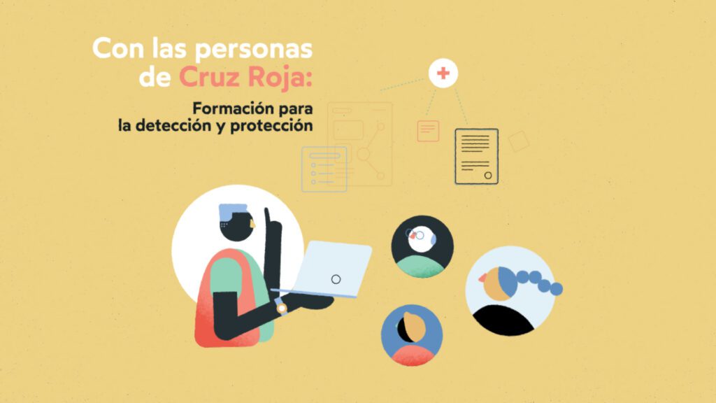 motion design illustration red cross