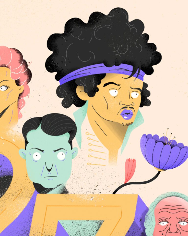 27 hendrix lorca dalí winehouse morrison cobain buñuel alberti joplin