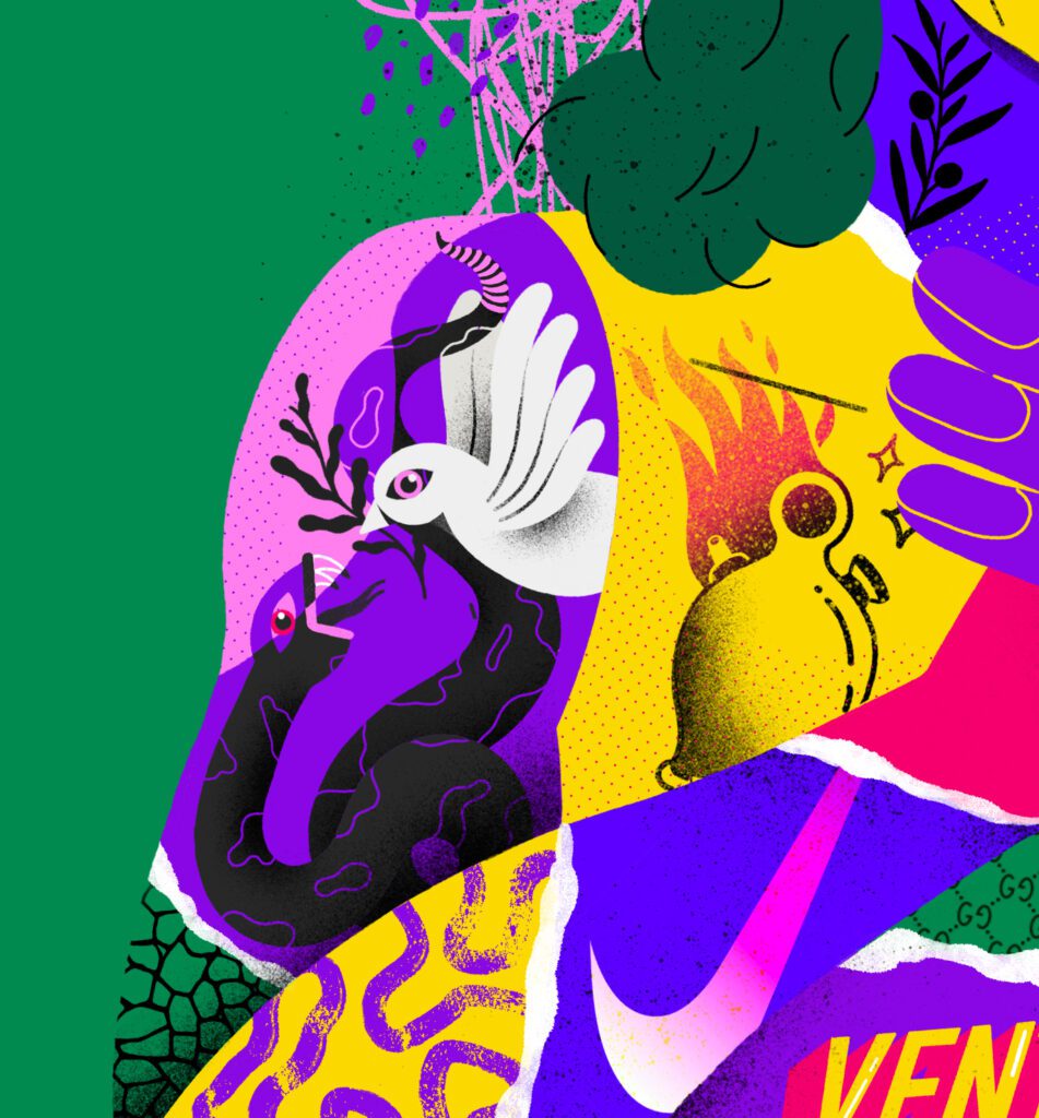 camarón illustration venta vargas