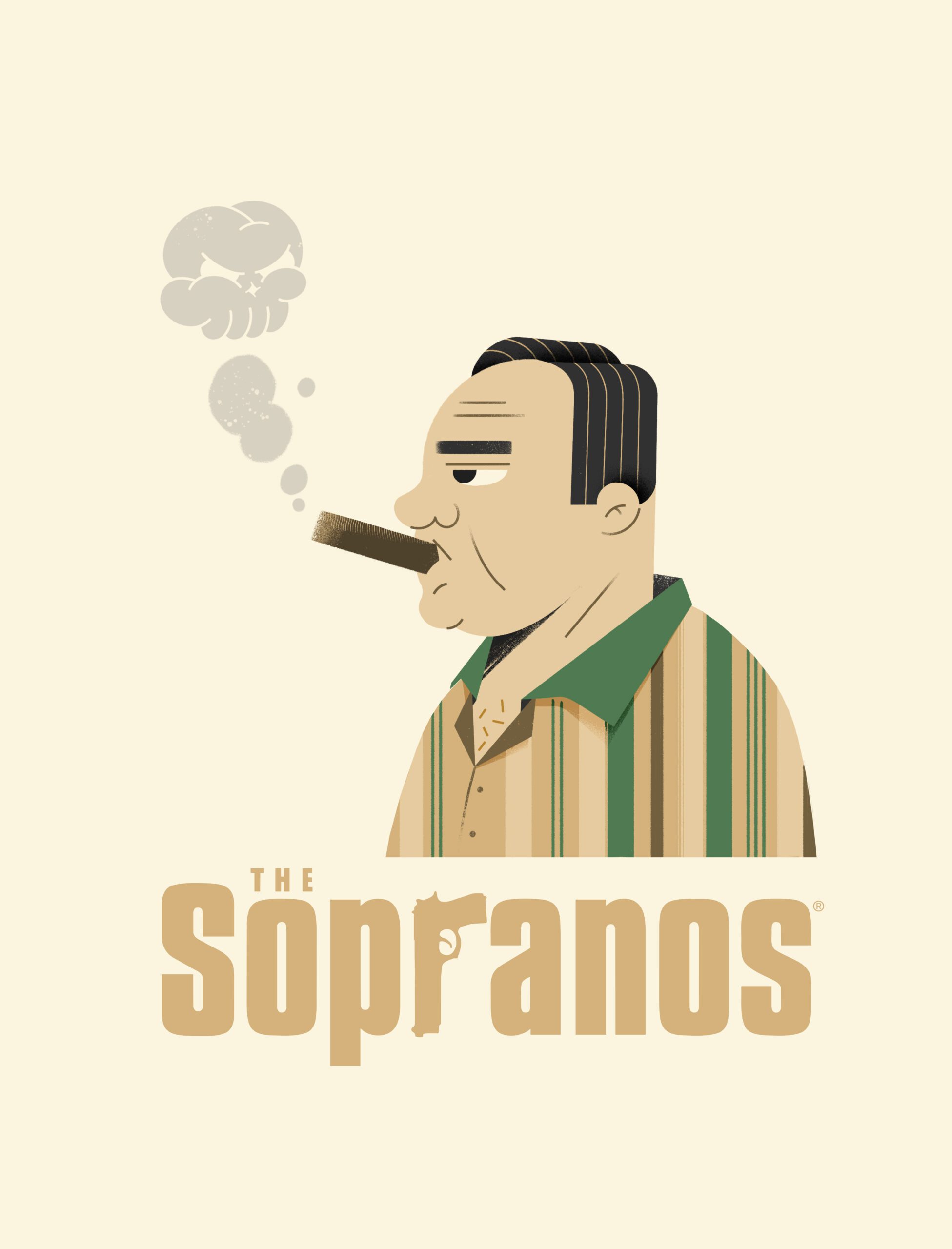 the sopranos illustration james gandolfini