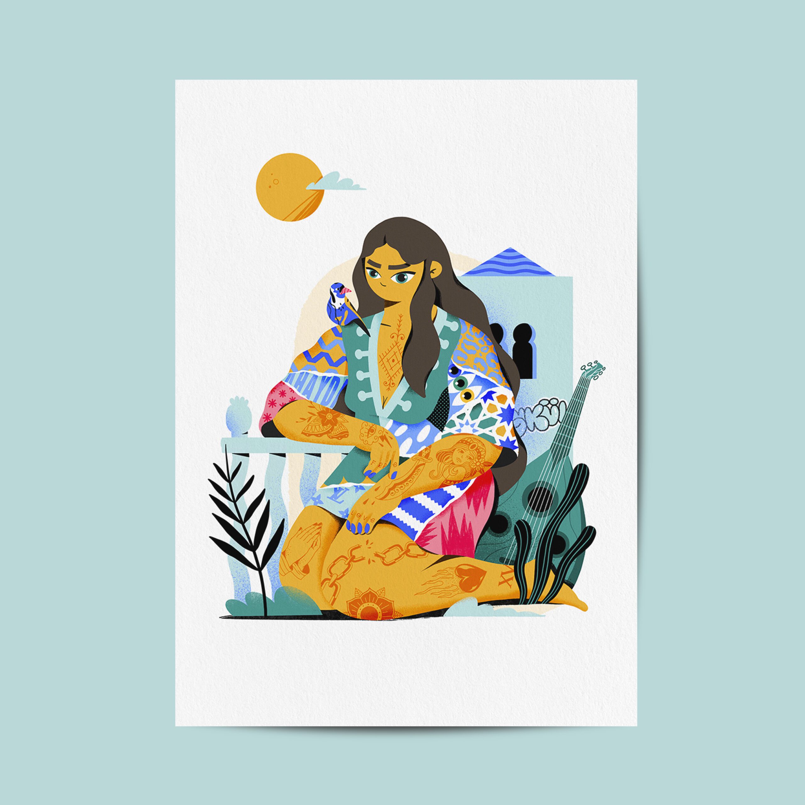 ilustración princesa Zorahayda Granada Alhambra